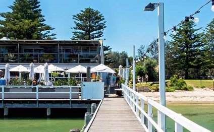 Jetty leading to The Boathouse